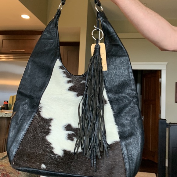 Cowhide Handbag from Africa - Picture 5 of 5